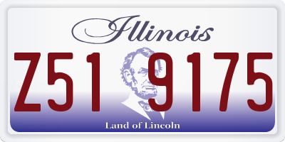 IL license plate Z519175