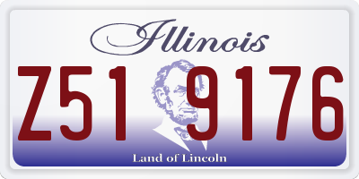 IL license plate Z519176