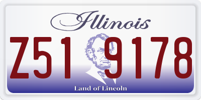 IL license plate Z519178