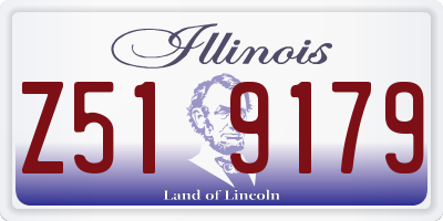 IL license plate Z519179