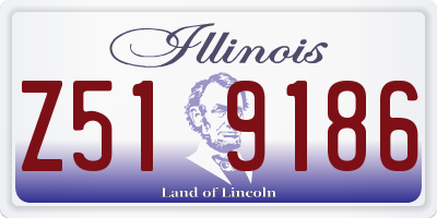 IL license plate Z519186