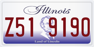 IL license plate Z519190