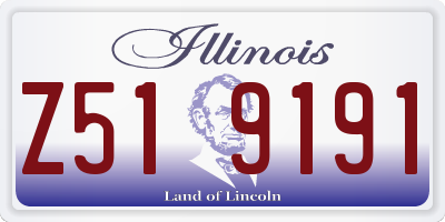 IL license plate Z519191