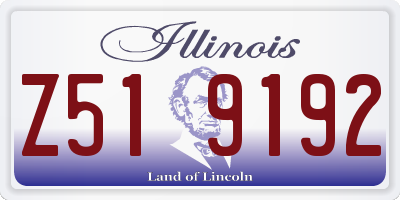 IL license plate Z519192