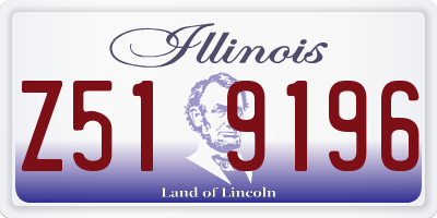 IL license plate Z519196