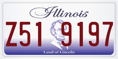 IL license plate Z519197