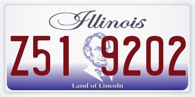 IL license plate Z519202