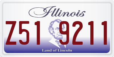 IL license plate Z519211