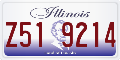 IL license plate Z519214
