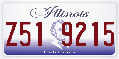 IL license plate Z519215