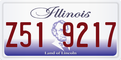 IL license plate Z519217