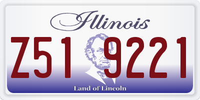 IL license plate Z519221