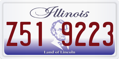 IL license plate Z519223