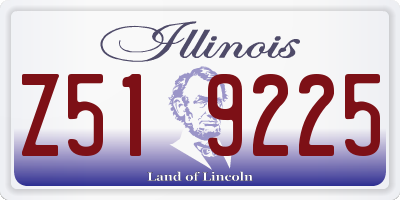 IL license plate Z519225