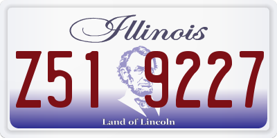 IL license plate Z519227