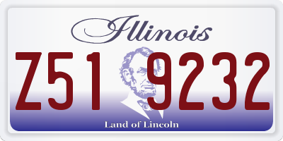 IL license plate Z519232