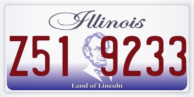 IL license plate Z519233