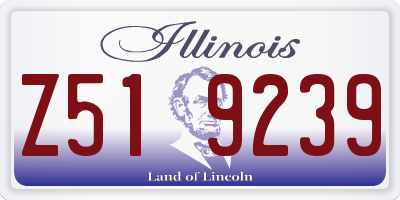 IL license plate Z519239