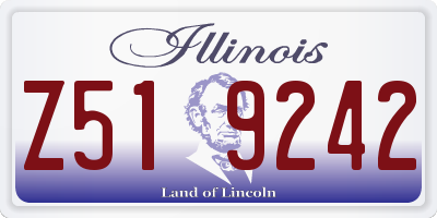 IL license plate Z519242