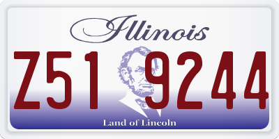IL license plate Z519244