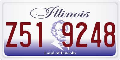 IL license plate Z519248