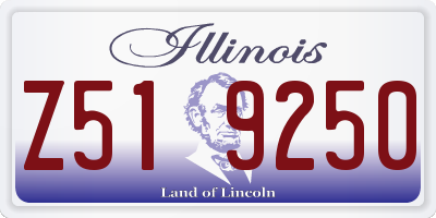 IL license plate Z519250