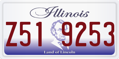 IL license plate Z519253