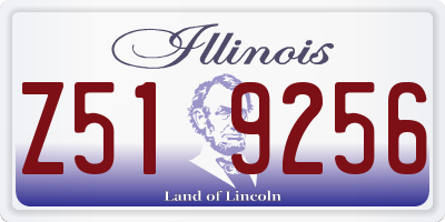 IL license plate Z519256