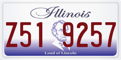 IL license plate Z519257