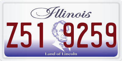 IL license plate Z519259