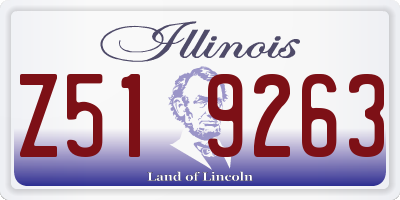 IL license plate Z519263