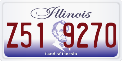 IL license plate Z519270