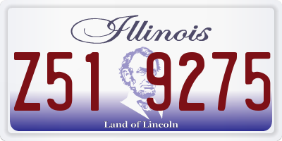 IL license plate Z519275