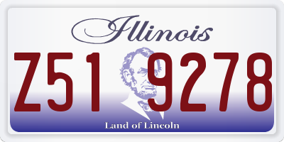 IL license plate Z519278