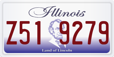 IL license plate Z519279