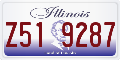 IL license plate Z519287