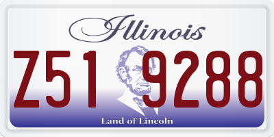 IL license plate Z519288