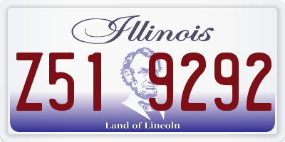 IL license plate Z519292