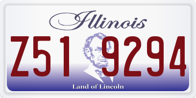 IL license plate Z519294