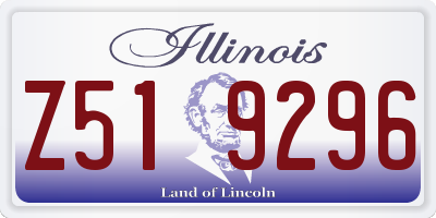 IL license plate Z519296