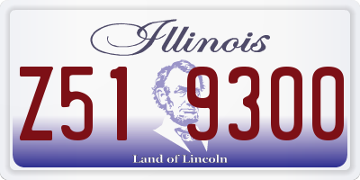 IL license plate Z519300