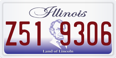 IL license plate Z519306