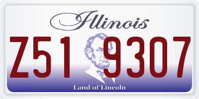 IL license plate Z519307