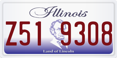 IL license plate Z519308