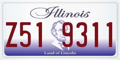 IL license plate Z519311