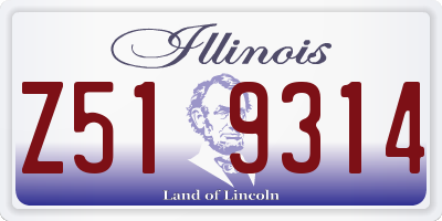 IL license plate Z519314