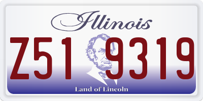 IL license plate Z519319