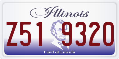 IL license plate Z519320