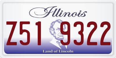 IL license plate Z519322