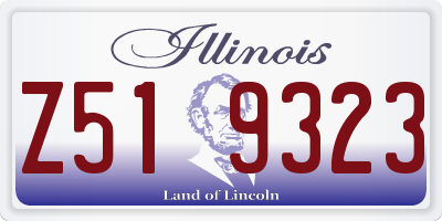 IL license plate Z519323